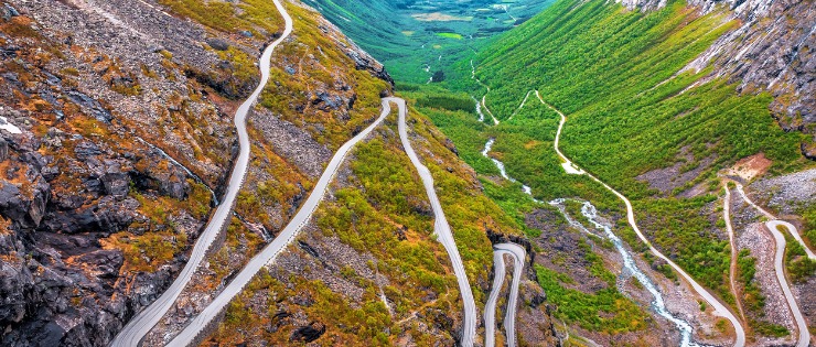 A long and winding road showing that recovery and rehabilitation from injuries is rarely a linear journey.
