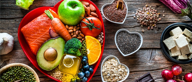 A spread of food that is considered to contribute to a healthy cholesterol level.