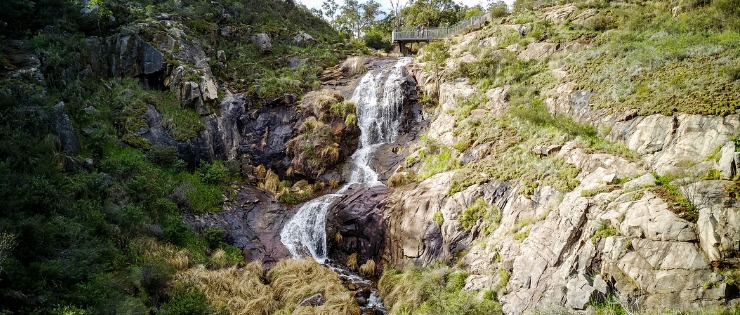 Lesmurdie falls near Perth, beautiful waterfalls with several bushwalking trails