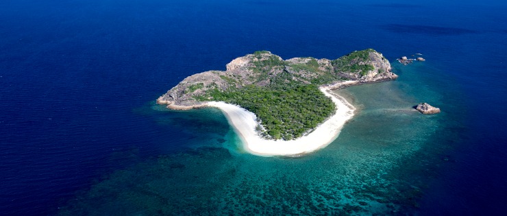 Hamilton Island seen from the air